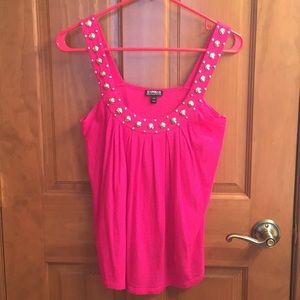 Pink jeweled tank